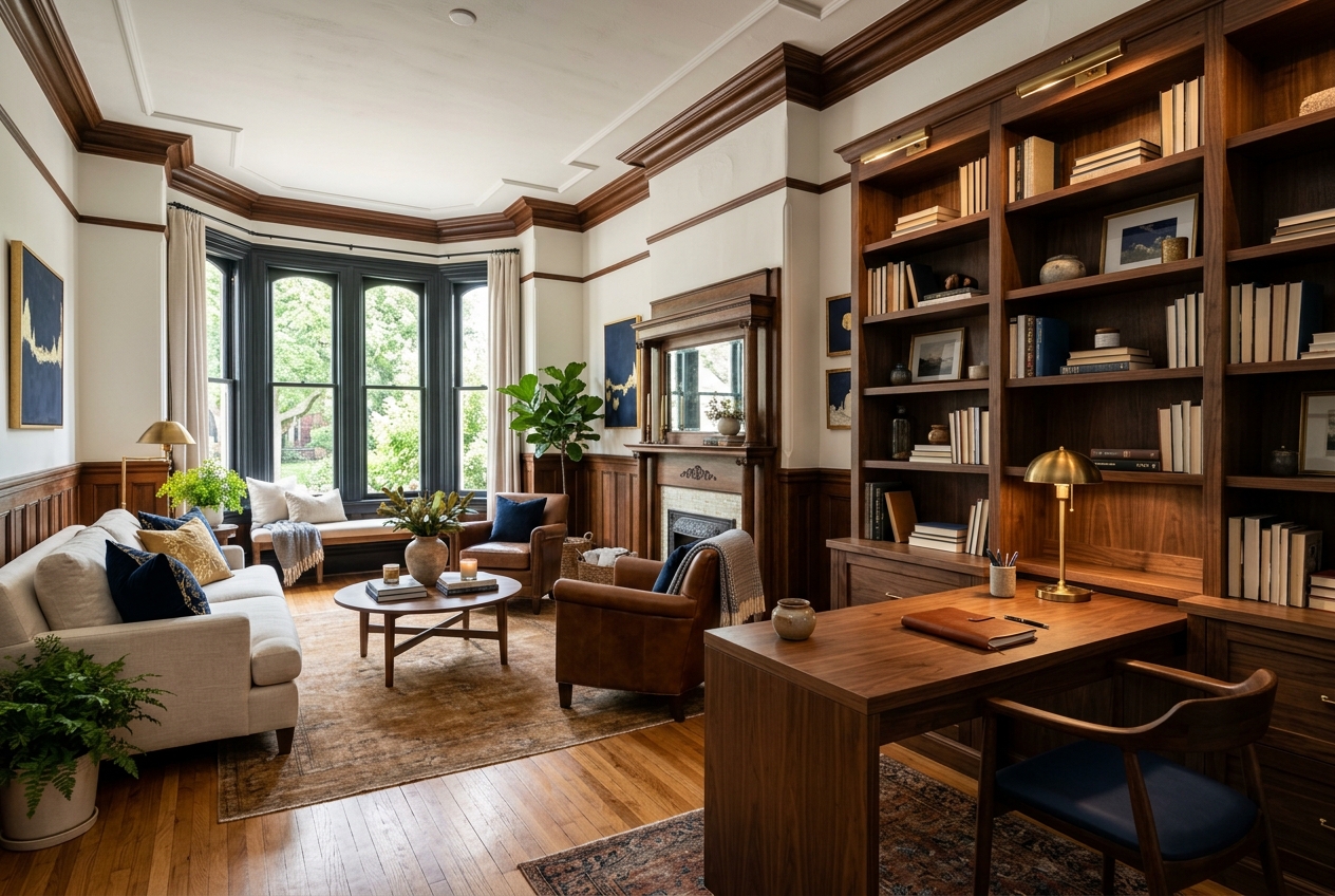 Shared Study & Common Living Spaces